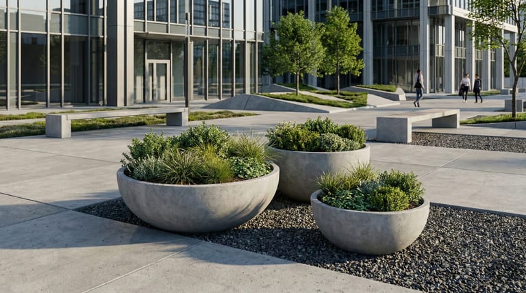 Cava XL — large concrete planter