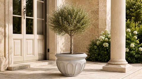 Roma — concrete planter